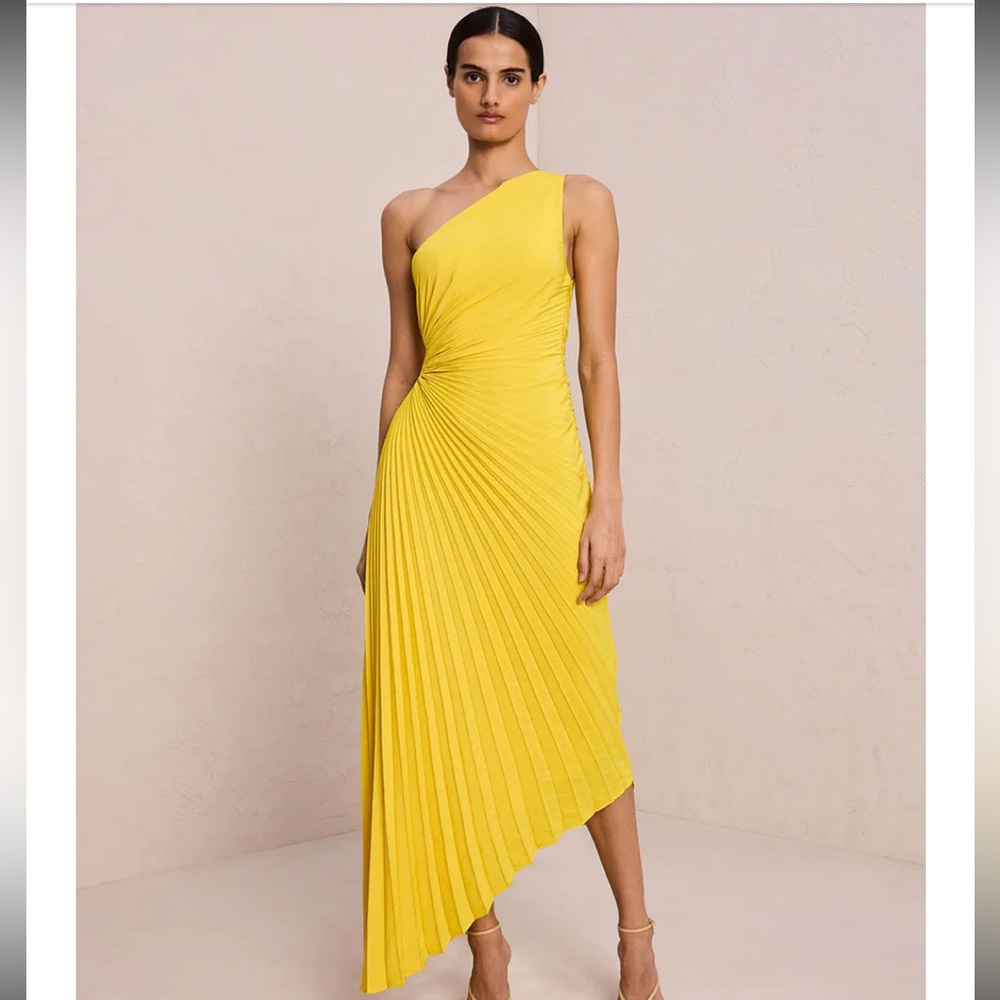 A.L.C DELFINA DRESS - YELLOW